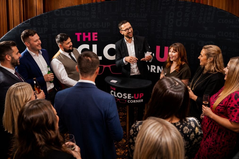 The Close-Up Corner installation at a corporate event