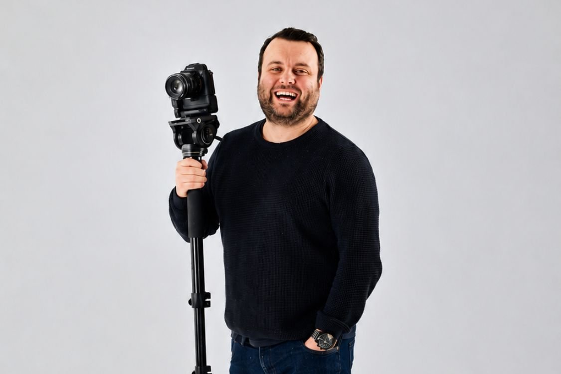 An event photographer capturing guest reactions to close-up magic