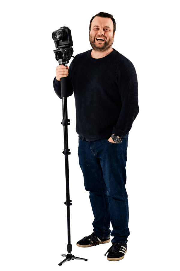 An event photographer at a corporate event